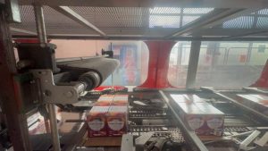 Complete line for repackaging 330 ml cans in multi-flavour variety packs, with OCME, SMI and TOSA machines. For sale.